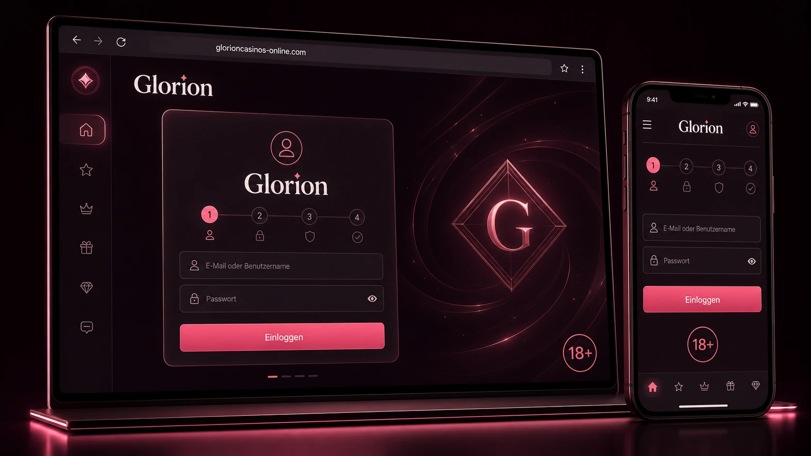So starten Sie den Glorion Casino Login